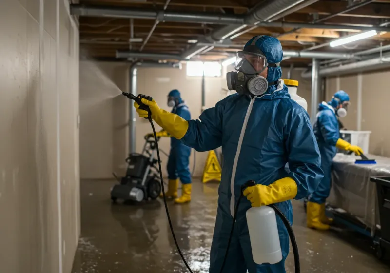 Basement Sanitization and Antimicrobial Treatment process in Hawaiian Acres, HI